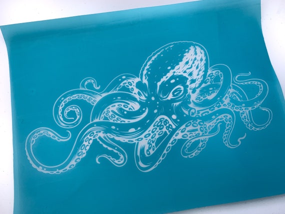 Silk Screen Stencils Clay Silk Screen Octopus Kraken 