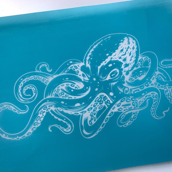 Silk Screen Stencils, Clay Silk Screen, Octopus, Kraken, Ceramics, Custom Silk Screen, Screen Print, Pre Burned Silk Screen Stencil