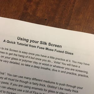 DIY Silk Screen Printing, Silk Screen Stencil, Nature Screen, Screens for Printing, Silk Screen Transfer, Printmaking on Ceramics & Glass image 3