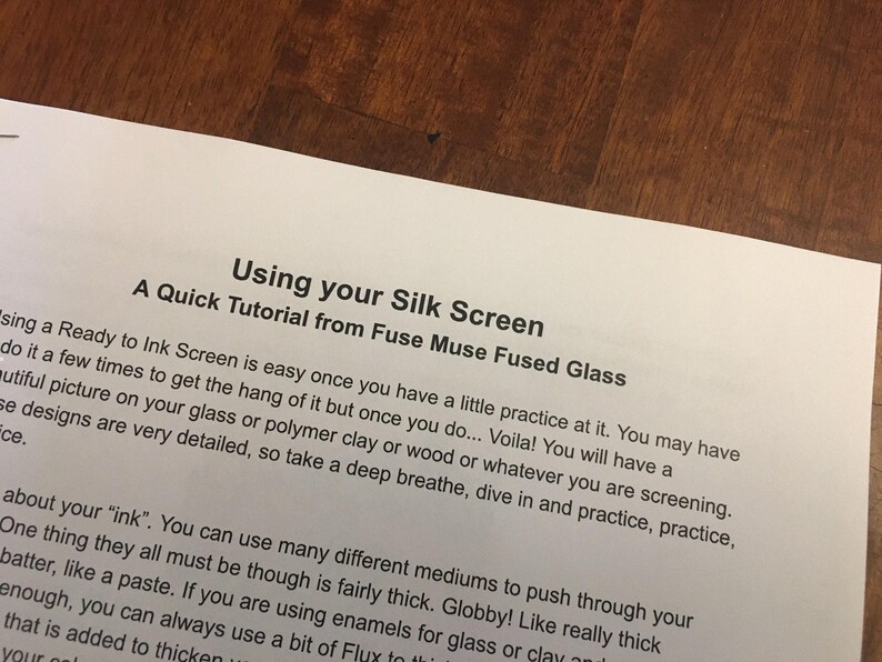 DIY Silk Screen Printing, Silk Screen Stencil, Nature Screen, Screens for Printing, Silk Screen Transfer, Printmaking on Ceramics & Glass image 3