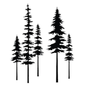 Spruce Trees, Silk Screen Stencils, Custom Silk Screen, Clay Silk Screen, Screen Print, Ceramics, Clay, Silk Screen, Pre Burned Silk Screen