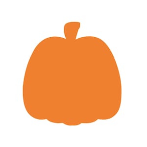 Precut Stained Glass, Precut Glass Pumpkin #2 for Halloween in Orange 96 in Multiple Sizes