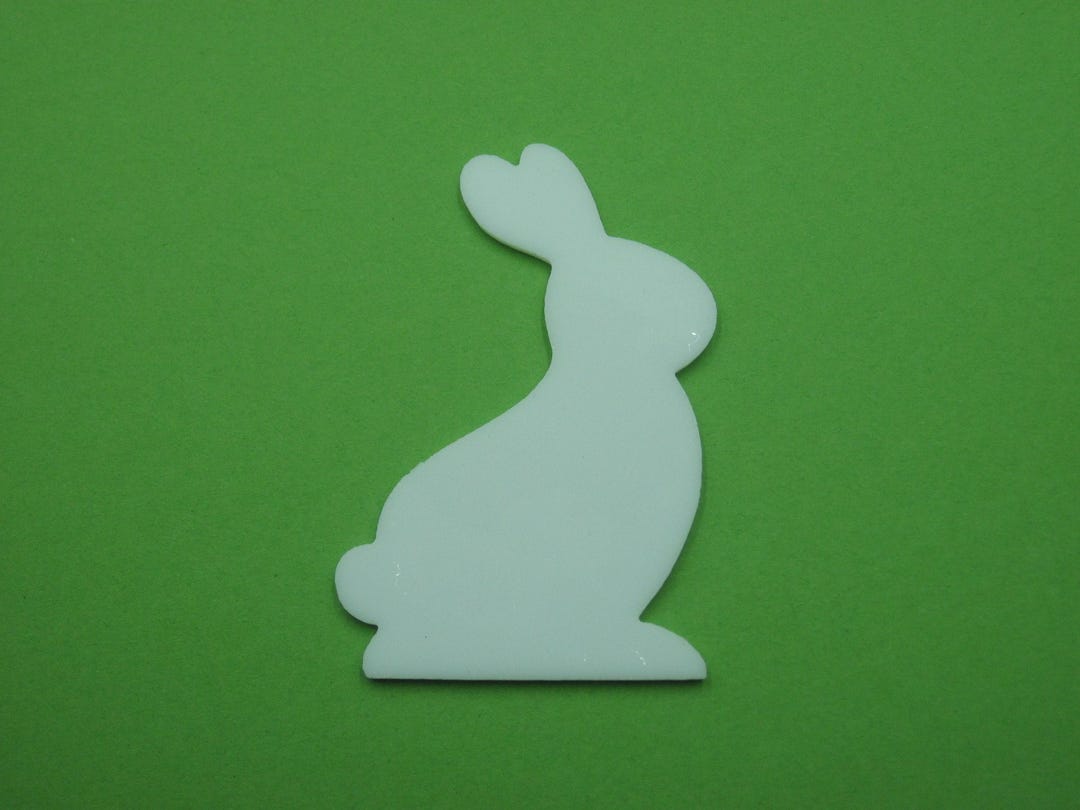 Cut Glass Rabbit Precut Stained Glass, Precut Glass Rabbit, Coe 96, Bunny Rabbit Cut Out ...