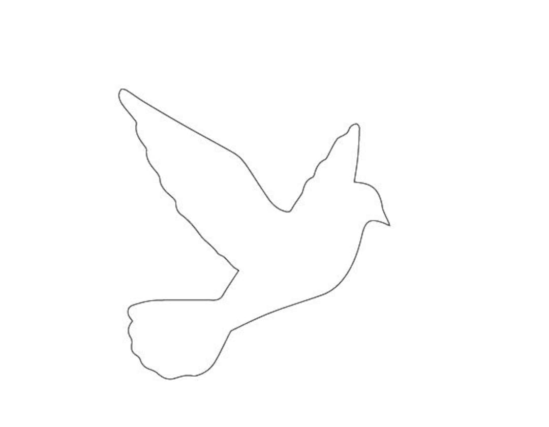 Fusible Precut Glass Dove Precut Stained Glass Bird Cut Out Glass