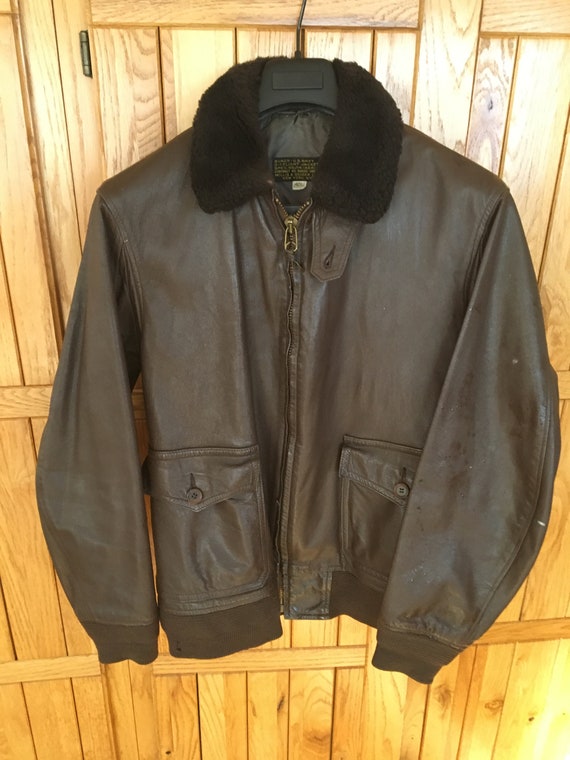 Vintage 1960s Buaer - US Navy G-1 Flight Jacket