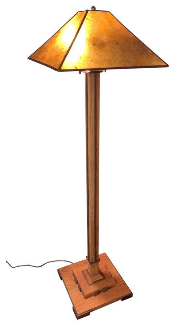 Pasadena Floor Lamp 60 Tall In Cherry, Amber Mica Table Lamp Mission Statement