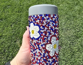 Red, White, & Blue Flower BLING FROST BUDDY