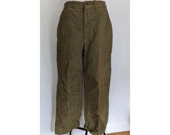 1950s Duxbak Hunting Pants | 50s Vintage Outdoor Fishing Hunting Workwear