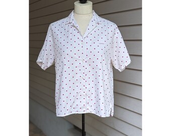 Polkadot Button Up by Esprit Sport for Contempo Casuals | Size Large