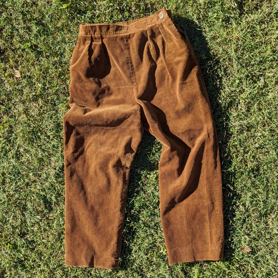 Vintage 60s 70s Corduroy Trousers - Fully Lined Co