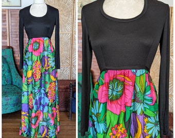 Vintage 60s Maxi Dress by Keram New York