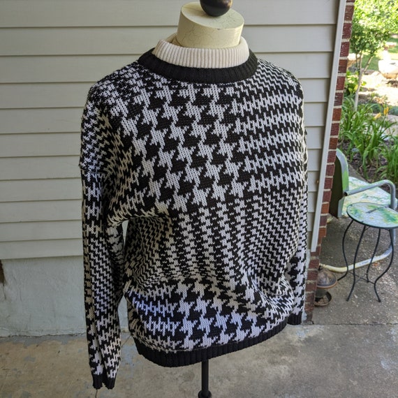 80s 90s Vintage Sweater - Acrylic Pullover by Mem… - image 5