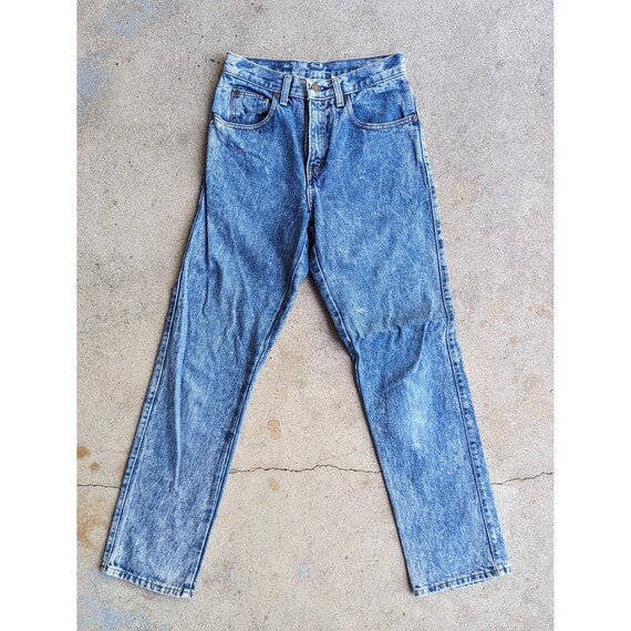 80s Vintage Acid Wash Gap Jeans - image 4