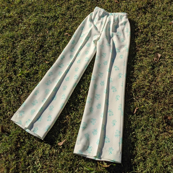 Vintage 70s Flared Pants - 70s Bell Bottoms - Vint