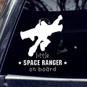 Buzz Lightyear Car Decal - Little Space Ranger on Board