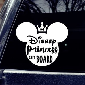 Disney Princess on Board Car Decal
