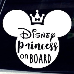 Disney Prinzessin an Bord Auto Aufkleber