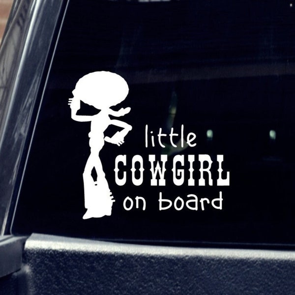 Little Cowgirl On Board Etsy 