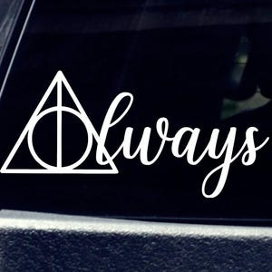 Adesivo de carro "Always" inspirado em magia