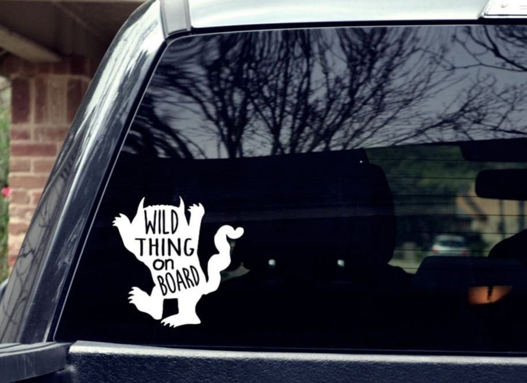 Wild Thing Car Decal Etsy