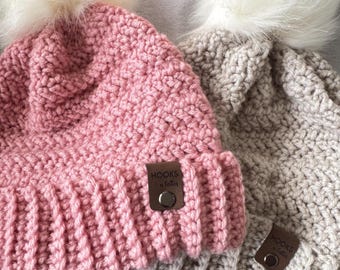 Handmade Winter Baby Pom Pom Hat, Custom Baby Hat, Baby Boy Beanie,  Baby Girl Hat, Baby Headwear, Infant Beanie, Newborn Baby Beanie Hat