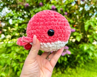 Peluche baleine faite main, jouet animal océan, décoration nautique pour chambre de bébé, cadeau baleine, peluche fantaisiste, cadeau peluche baleine bébé