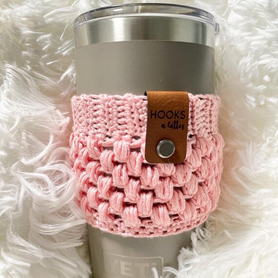 Crochet Cup Cozy Set, Reusable Coffee Sleeves, Eco-Friendly