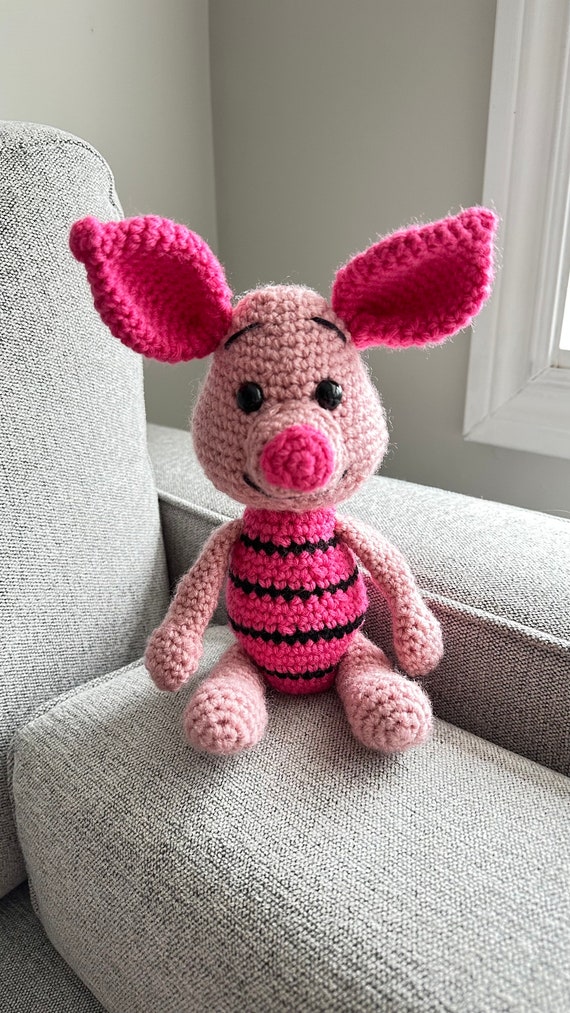 Stuffed Piggy, Baby Shower Gift Idea for Nursery, Handcrafted Collectible