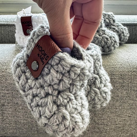 Crochet Baby Booties: Soft Polyester, Newborn to 12 Months