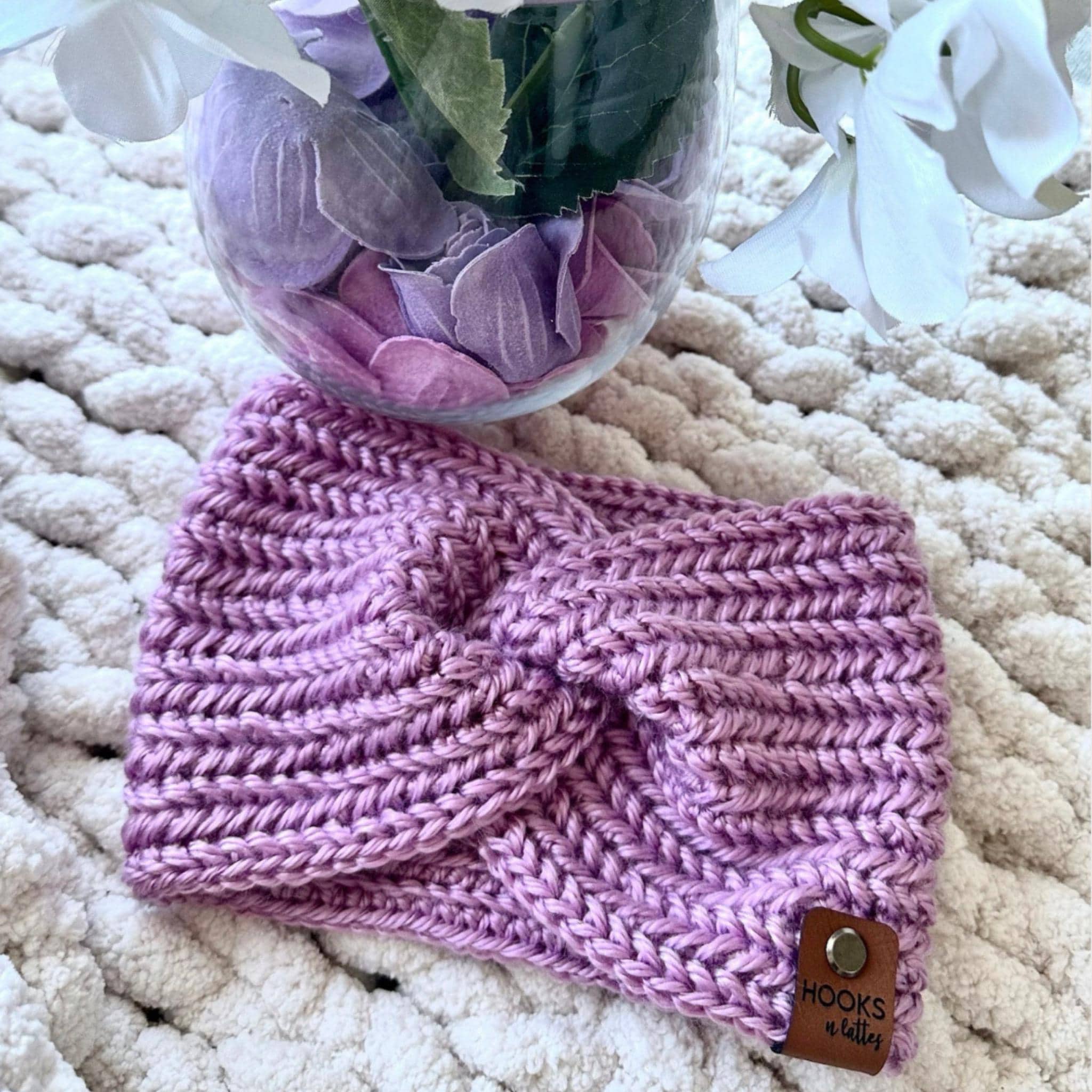 Handmade Crochet Ear Warmer Headband, Kids Winter Accessory, Cozy Acrylic Yarn