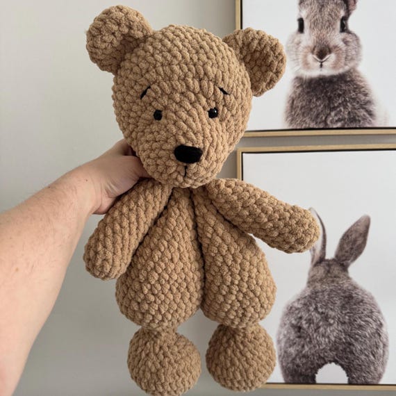 Crochet Stuffed Bear: Handmade Plush Amigurumi Teddy Bear