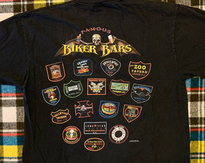 Vintage 90's Famous Biker Bars Sturgis Harley Davidson Etsy