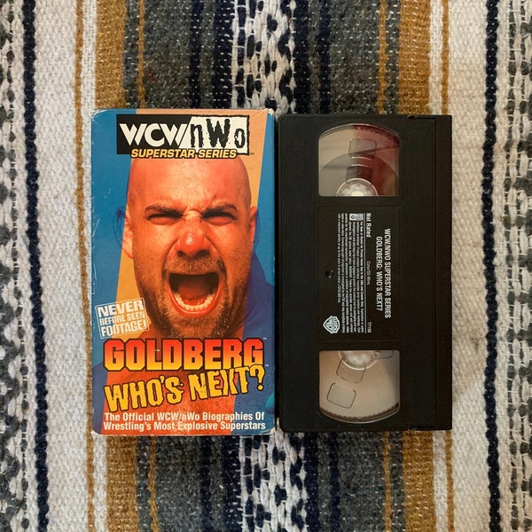 Vintage 90's Goldberg "Who's Next?" WCW/NWO Superstar Series Biography VHS