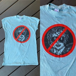 80&#39;s Michael Jackson the king of pop protest bootleg muscle shirt