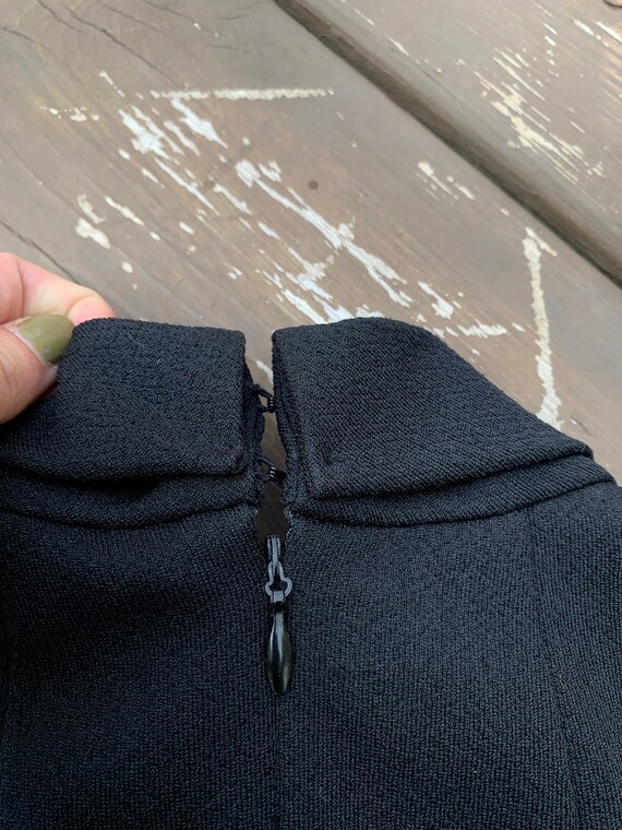 Vintage 70's psychedelic mod polyester paisley fr… - image 5