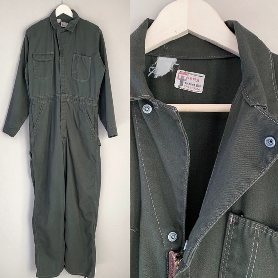 Vintage LRG 1940's Casey Jones utility army green… - image 1