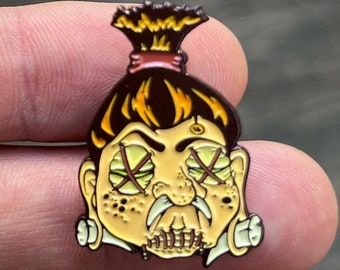 Alfiler de sombrero de cabeza encogida