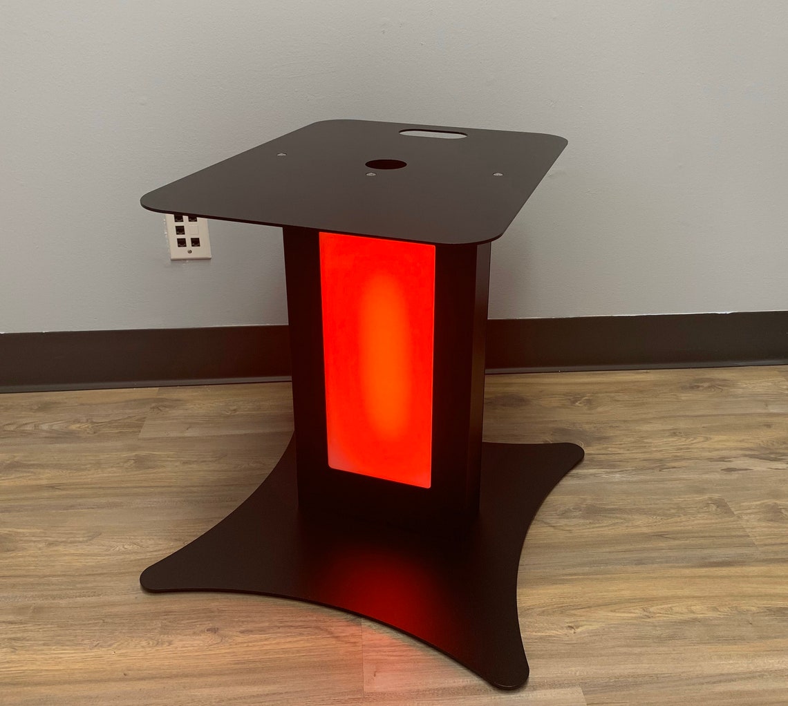 Phantom iPad Photo Booth Shell W/ LED Printer Stand Modish Booths by 4EVR Foto Made in the USA