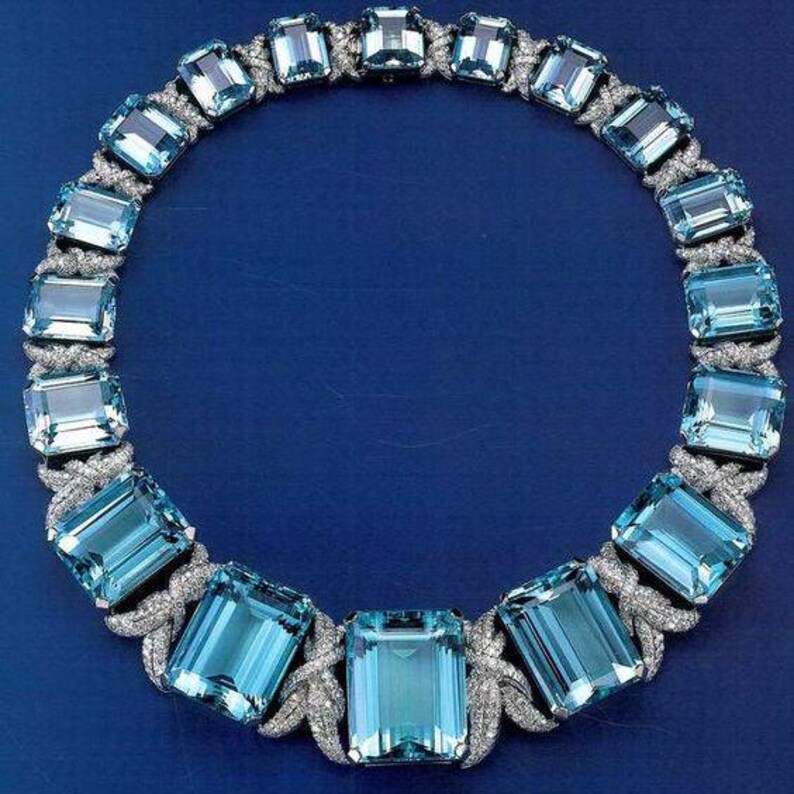 Natural Rose Cut Diamond , Blue Topaz Necklace & 925 Sterling Silver ...