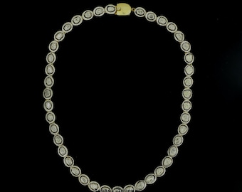 Natural Uncut Diamond Polki & 925 Sterling Silver Necklace Jewelry