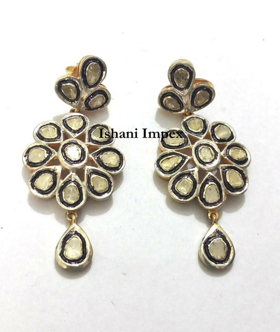 Handmade diamond earrings outlet