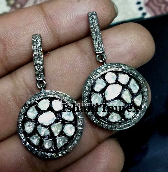 Victorian Diamond Drop Earrings — Isadoras Antique Jewelry