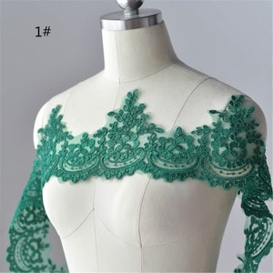 Alencon Lace Trim: Scalloped Couture Wedding Gown Lace (6.1inch)