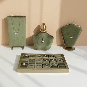 Jewelry Display Set: Necklace, Bracelet & Earring Holder