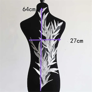 High Quality Embroidery Lace Applique,Bridal Veil Bodice Lace Applique, Wedding Dress Lace Applique, Mesh Guipure Lace Applique By The piece