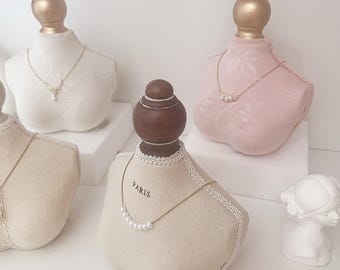 Etalagepop ketting display buste: sieradenstandaardset