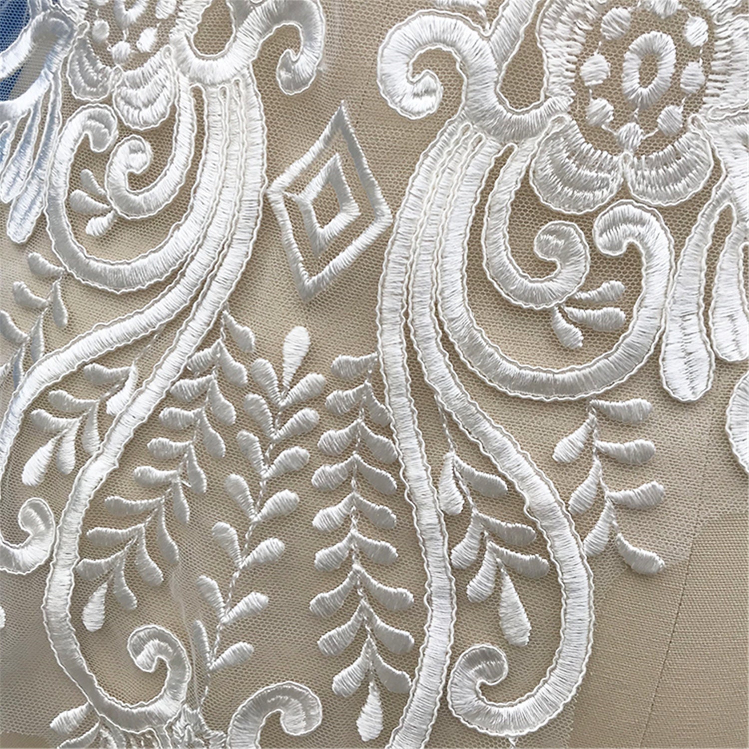 Extra large Bridal lace applique wedding dress lace applique Etsy