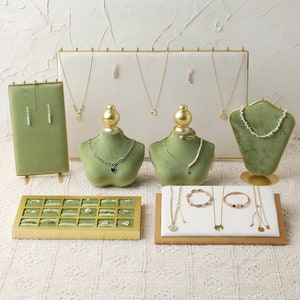 Jewelry Display Set, Necklace Display Stand, Bracelet Display Stand,  Earring Display Set, Jewelry Holder, Necklace Holder