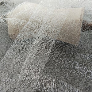 Elegant Hollow Lace Fabric,Mesh Embroidery Lace Fabric for Wedding Dress, Bridal Veil Lace Fabric,sell by the yard,Off White And Black Color