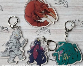 Monster Chibi Kaiju Acrylic Charm wave 3